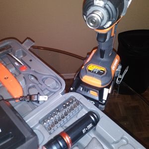 Ridgid drill and accessories